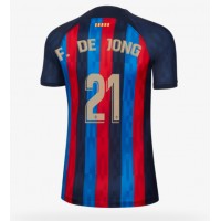 Barcelona Frenkie de Jong #21 Fotballklær Hjemmedrakt Dame 2022-23 Kortermet